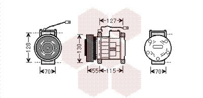 VAN WEZEL Компрессор, кондиционер 2100K032